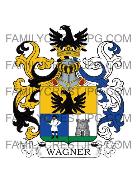 Wagner Family Crest - Vienna, Austria 1793