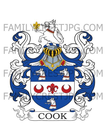 Cook Family Crest - London, England
