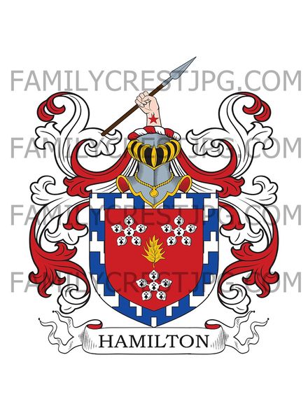 Hamilton Family Crest - Glenarbuck, Scotland