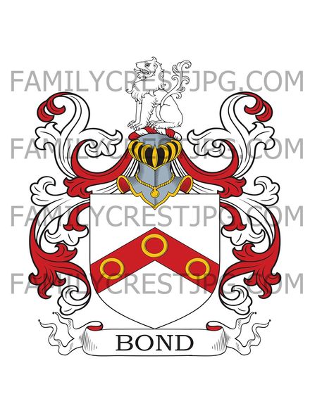 Bond Family Crest - Coolamber, co. Longford, Ireland