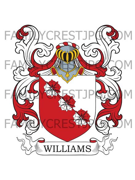 Williams Family Crest - Gloucester, England