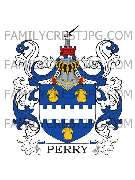 Perry Family Crest - London, England
