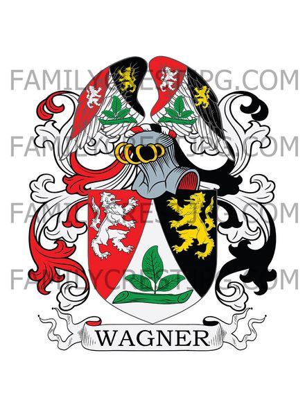 Wagner Family Crest - von Nesselwang 1879