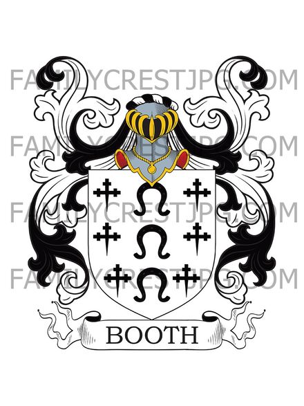 Booth Family Crest - Bowth