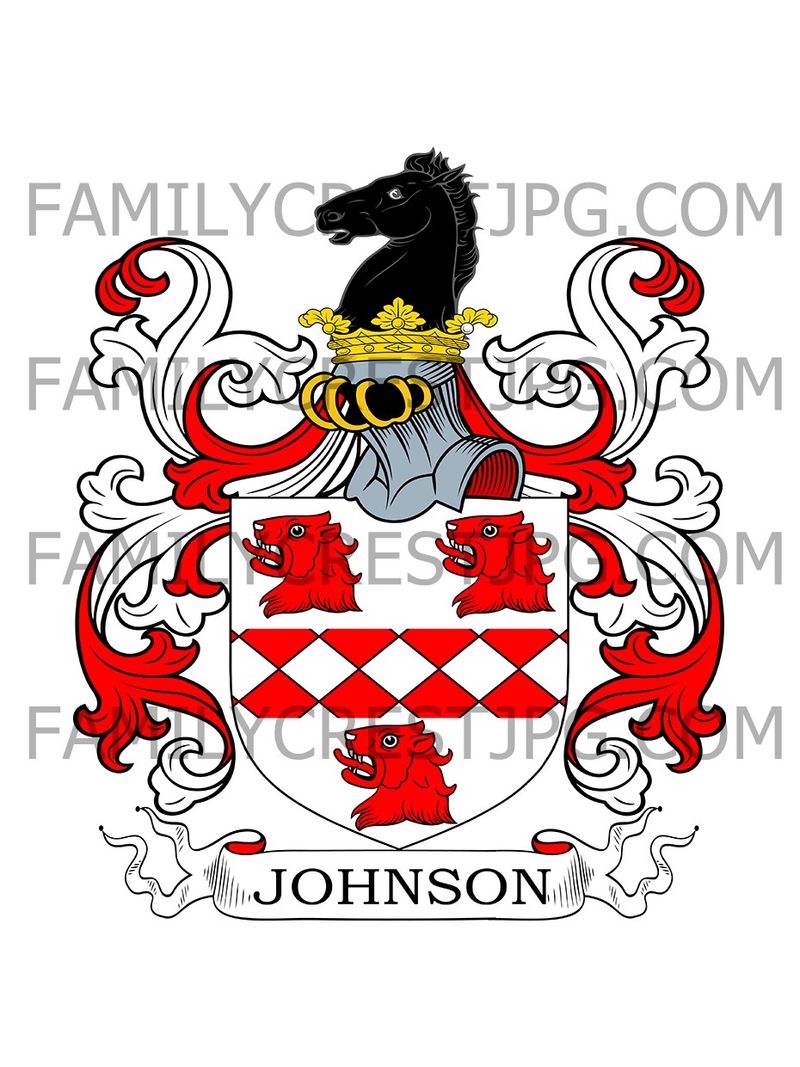 Johnson Family Crest - Worcester, England
