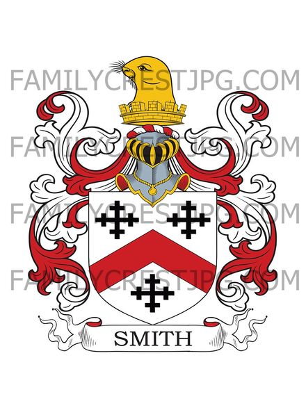 Smith Family Crest - Bacton, co. Suffolk