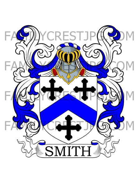 Smith Family Crest - Northampton, England