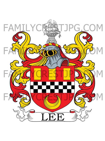 Lee Family Crest - Scotland &amp; Calcutta