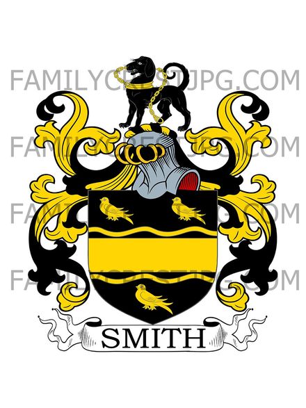 Smith Family Crest - Suttons, co. Essex, England