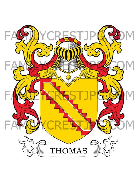 Thomas Family Crest - d&#x27;Embri, France
