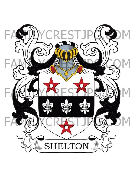 Shelton Family Crest - John de Shelton (fl. 1325)