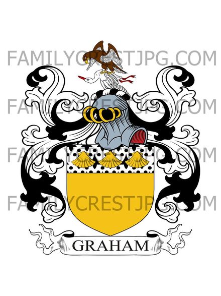 Graham Family Crest - Burntshields, co. Renfrew, Scotland