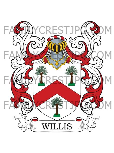 Willis Family Crest - Worcester &amp; Oxford, England