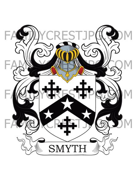 Smyth Family Crest - Mendelsham, co. Suffolk, England