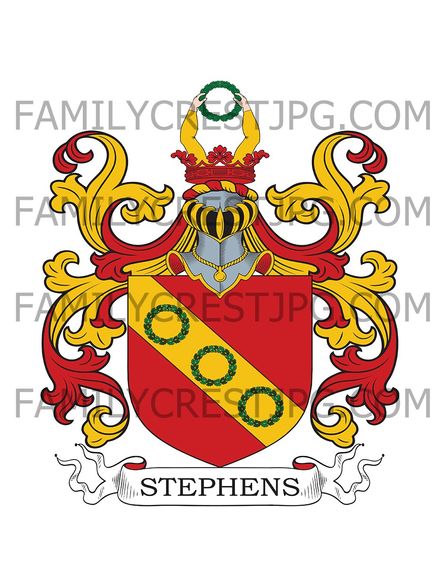 Stephens Family Crest - Kilkenny, Ireland