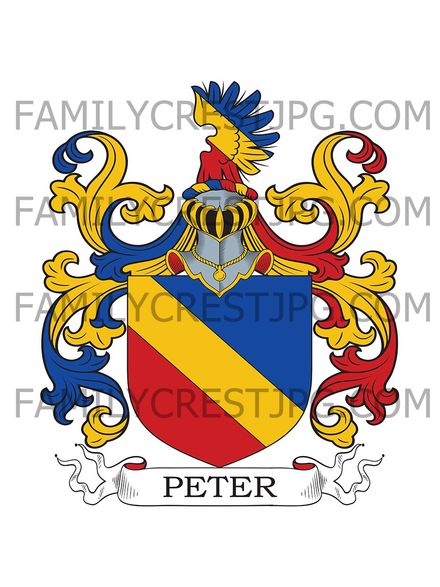 Peter Family Crest - Schwabish Hall