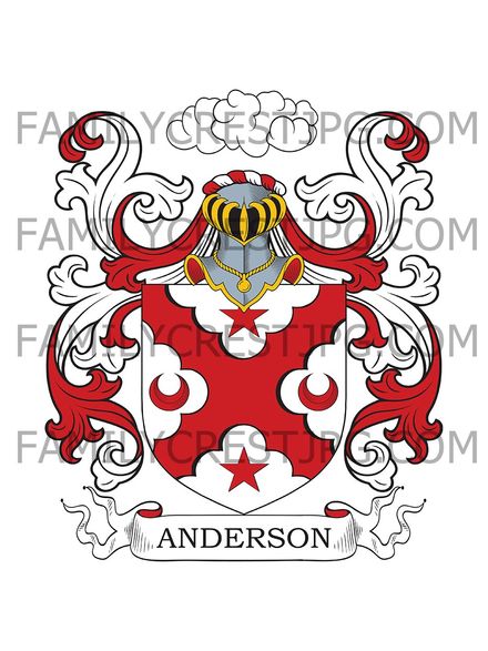 Anderson Family Crest - Glasgow, Scotland