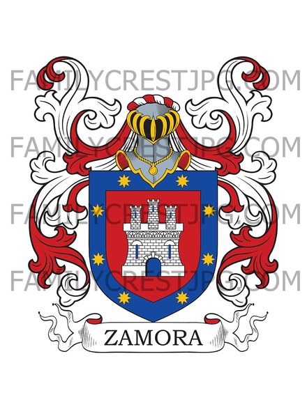 Zamora Family Crest