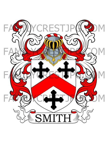 Smith Family Crest - Haughley, co. Suffolk, England