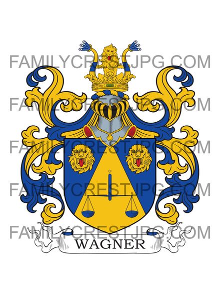 Wagner Family Crest - Bolzano, Italy 1576