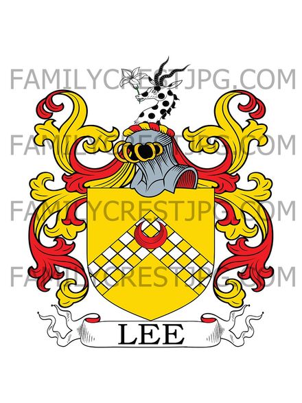 Lee Family Crest - Fishburn, co. Durham, England