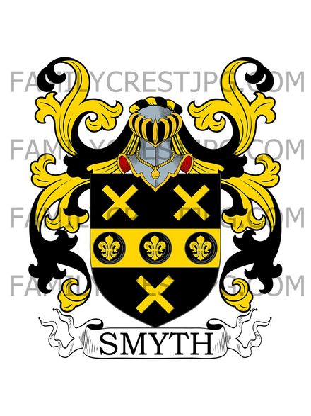 Smyth Family Crest - Gloucester, England