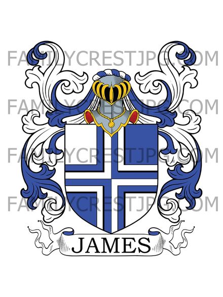James Family Crest - Surrey, England