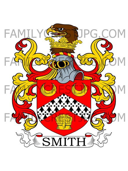 Smith Family Crest - Craigend, co. Stirling, Scotland