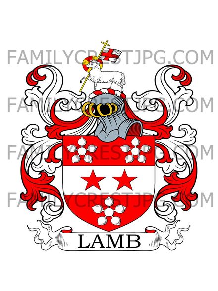 Lamb Family Crest - Newcastle-on-Tyne, England