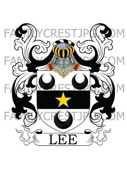 Lee Family Crest - Binfield, co. Buckingham, England