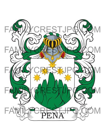Pena Family Crest