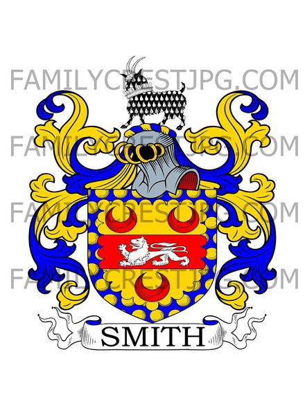 Smith Family Crest - Yorkshire, England