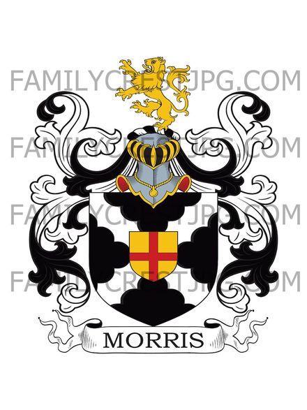 Morris Family Crest - Wingfield House, co. Somerset, England