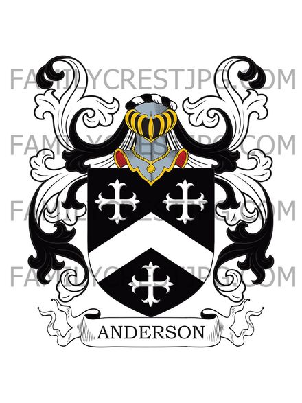 Anderson Family Crest - Sudbury, England
