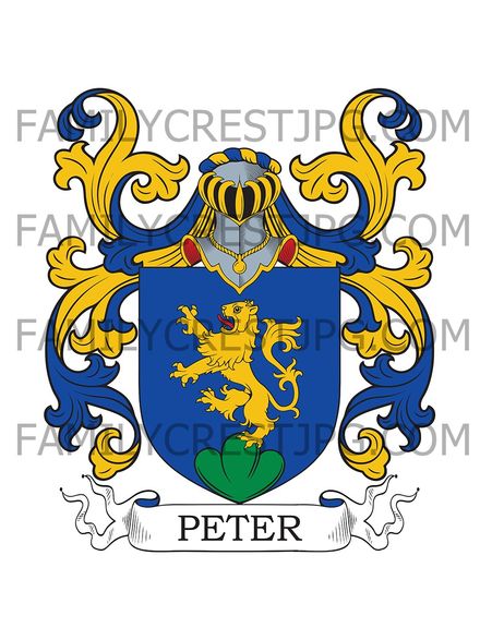Peter Family Crest - Neufchâtel, France