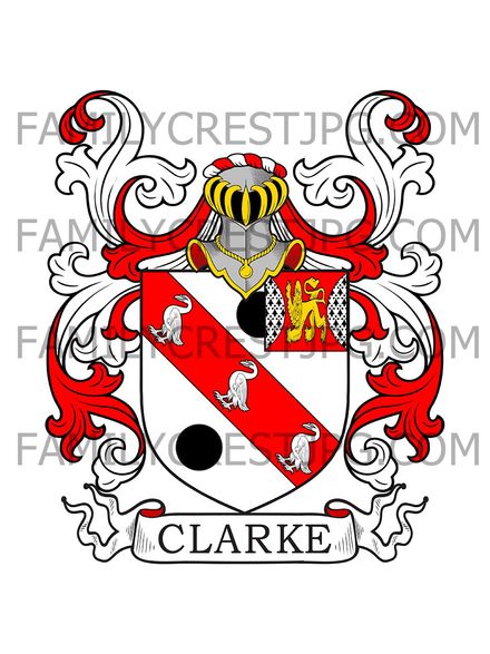 Clark Family Crest - Ireland