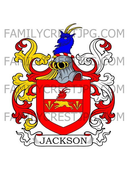 Jackson Family Crest - West Chester, Cheshire, England