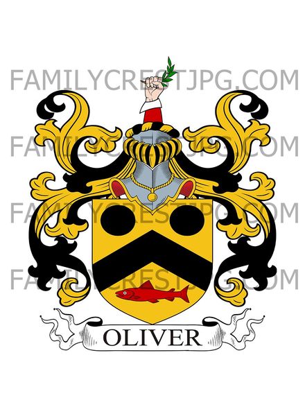 Oliver Family Crest - Castle Oliver, co. Limerick, Ireland