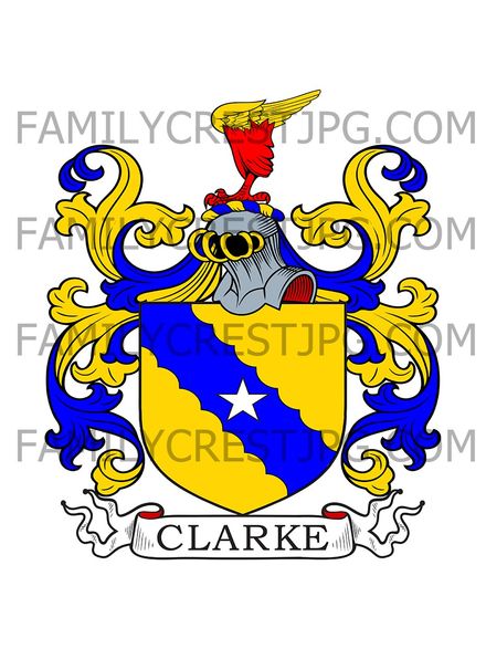 Clark Family Crest - Norfolk, England