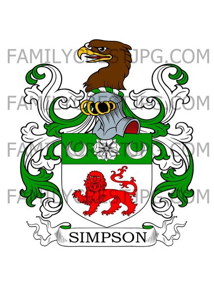 Simpson Family Crest - London, England