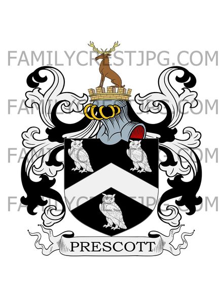 Prescott Family Crest - Hampshire, England