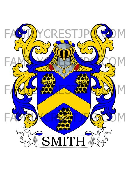 Smith Family Crest - Derbyshire, England