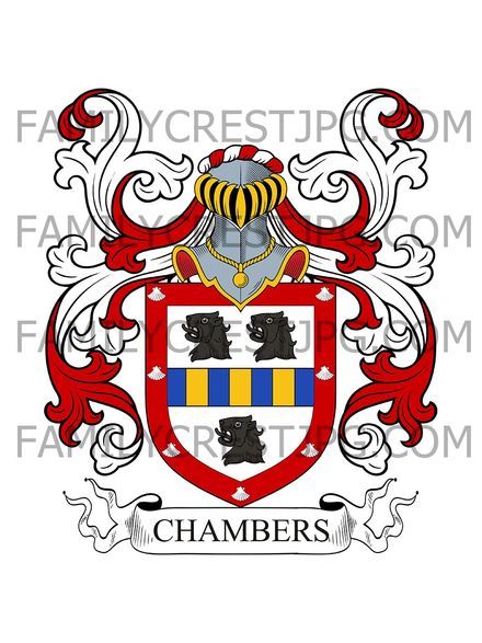 Chambers Family Crest - Upminster, co. Essex, England