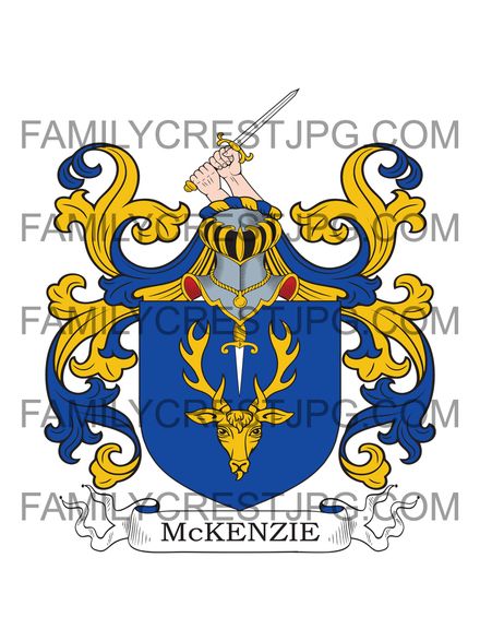 McKenzie Family Crest - Hiltoun, co. Inverness, Scotland