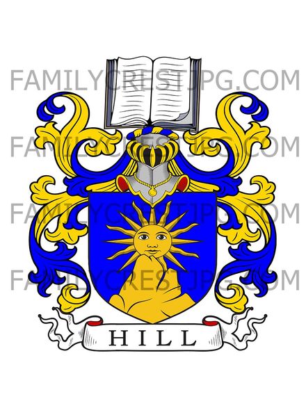 Hill Family Crest - Lambhill, Scotland
