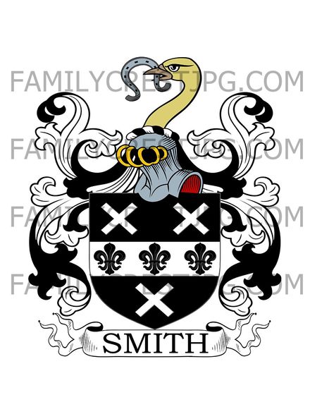 Smith Family Crest - King’s Ride, Ascot, co. Berkshire