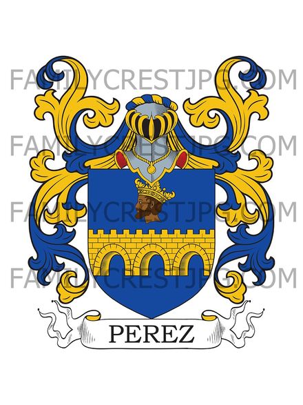 Perez Family Crest - Aragon, Spain