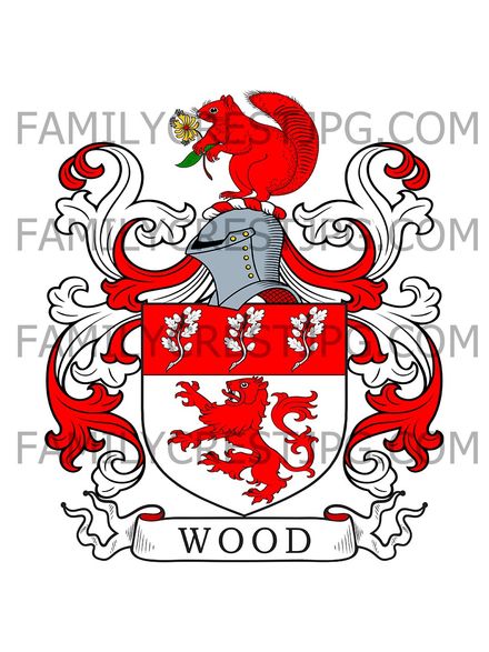 Wood Family Crest - Oxford, England