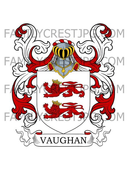 Vaughan Family Crest - Montgomery, Wales