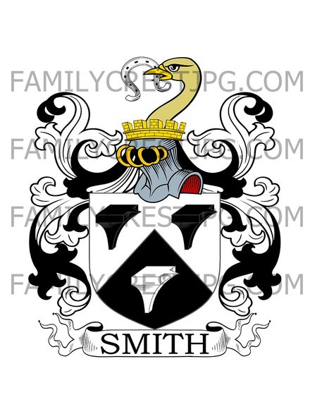 Smith Family Crest - Abingdon, co. Berkshire, England